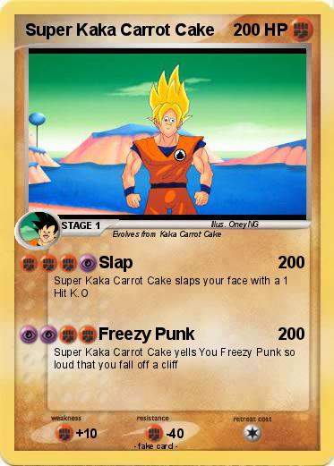 Pokemon Super Kaka Carrot Cake