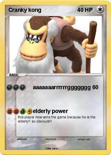 Pokemon Cranky kong