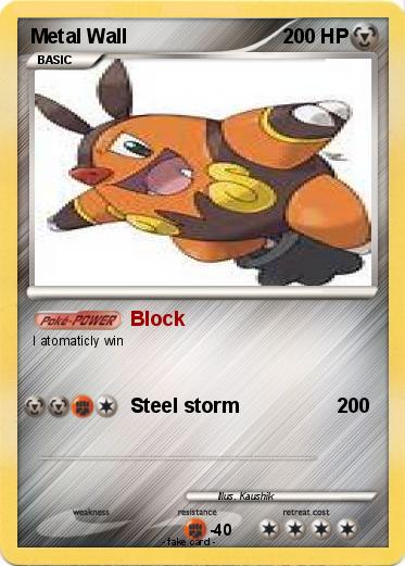 Pokemon Metal Wall