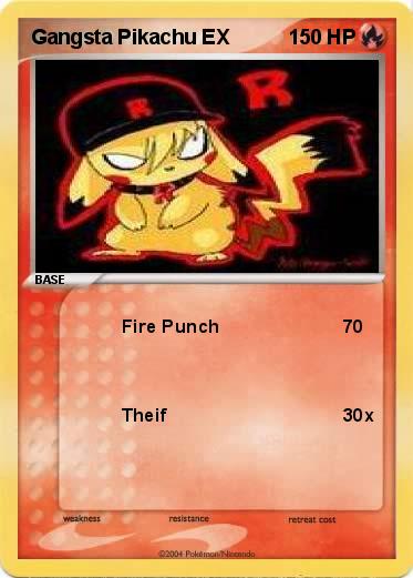 Pokemon Gangsta Pikachu EX