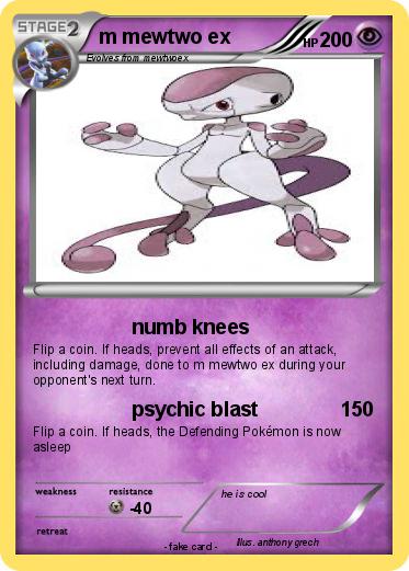 Pokemon m mewtwo ex