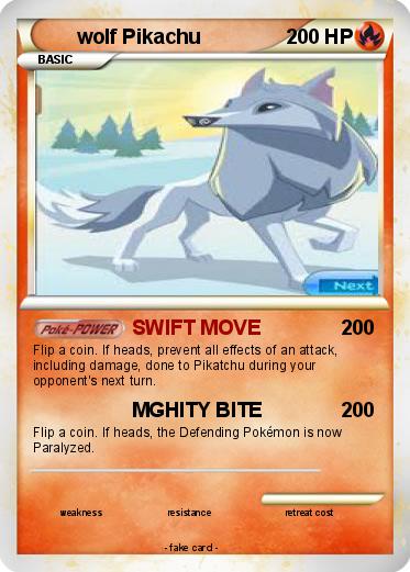 Pokemon wolf Pikachu