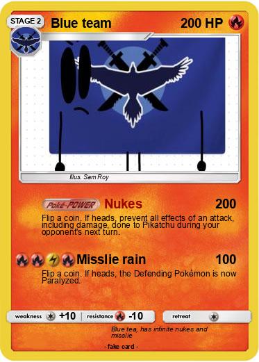 Pokemon Blue team