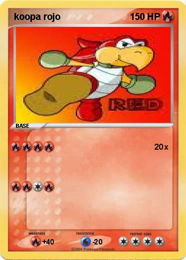 Pokemon koopa rojo