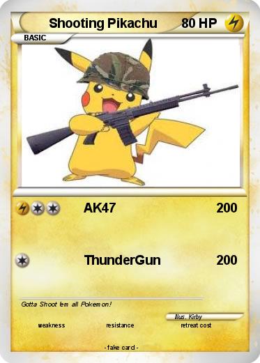 Pokemon Shooting Pikachu