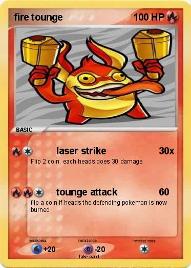 Pokemon fire tounge
