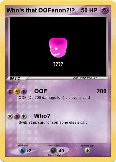 Pokemon Who's that OOFenon?!?