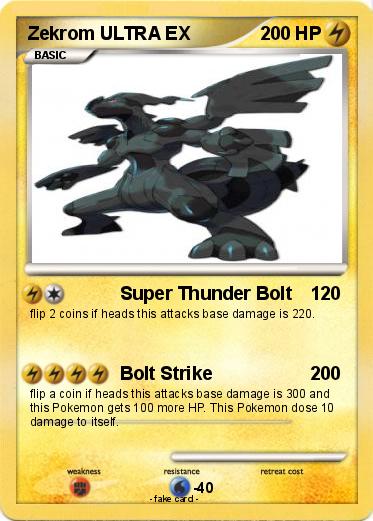 Pokemon Zekrom ULTRA EX