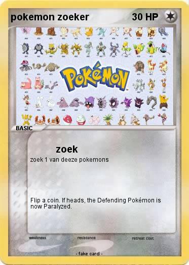 Pokemon pokemon zoeker