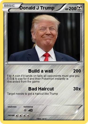 Pokemon Donald J Trump