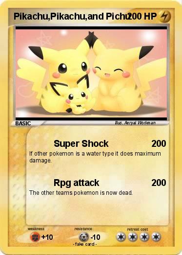 Pokemon Pikachu,Pikachu,and Pichu