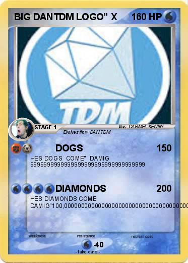Pokemon BIG DANTDM LOGO" X