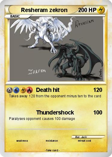 Pokemon Resheram zekron