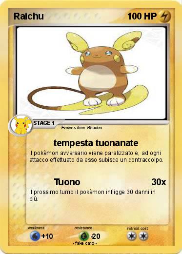 Pokemon Raichu