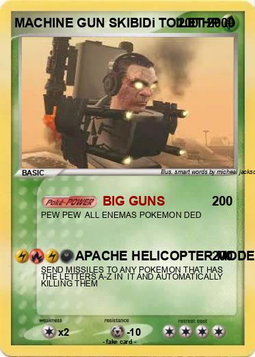 Pokemon MACHINE GUN SKIBIDi TOILET 2000