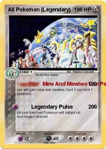 Pokemon All Pokemon (Legendary)
