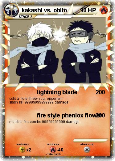 Pokemon kakashi vs. obito