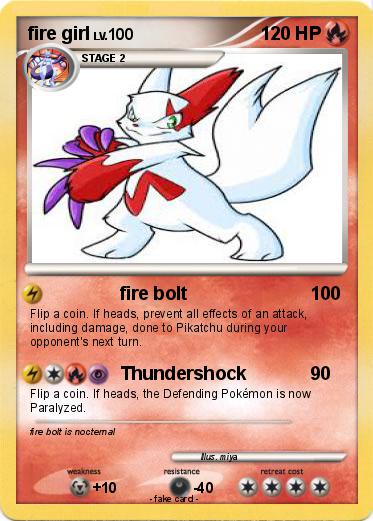Pokemon fire girl