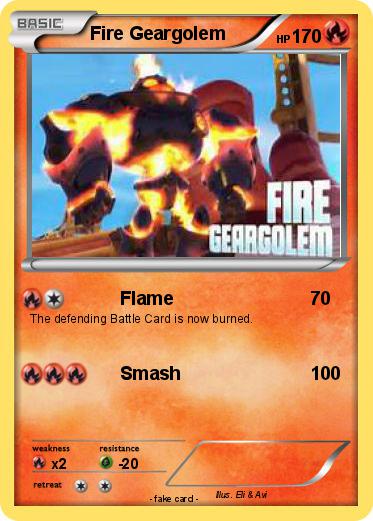 Pokemon Fire Geargolem