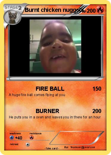 Pokemon Burnt chicken nuggets