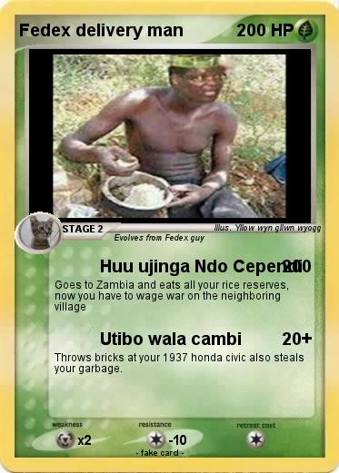 Pokemon Fedex delivery man