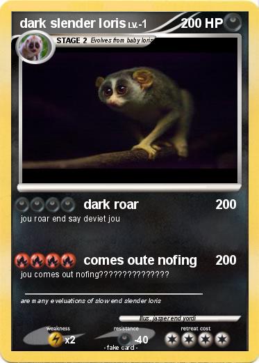 Pokemon dark slender loris