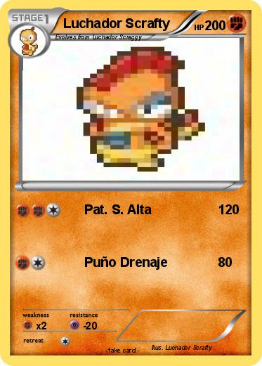 Pokemon Luchador Scrafty