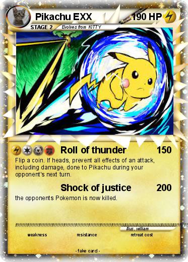 Pokemon Pikachu EXX