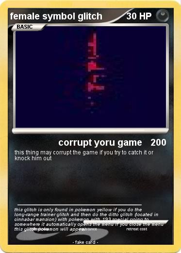 Pokemon female symbol glitch