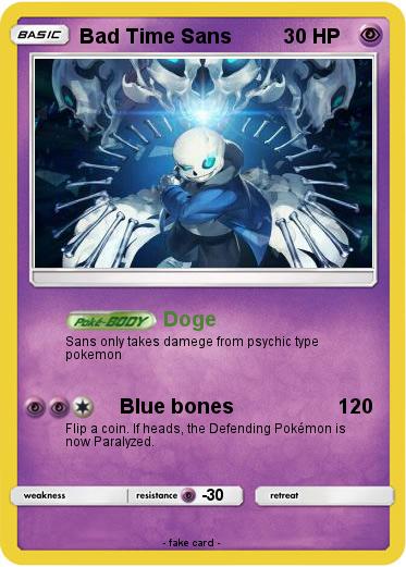 Pokemon Bad Time Sans