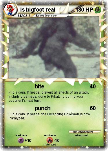 Pokemon is bigfoot real