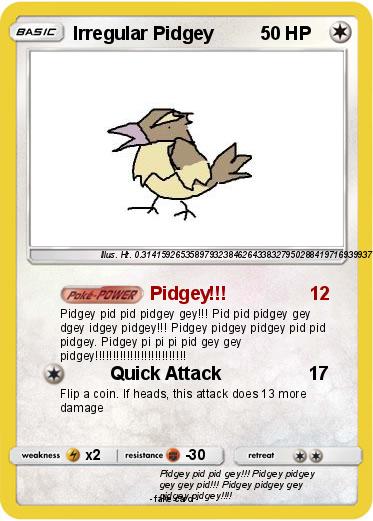 Pokemon Irregular Pidgey