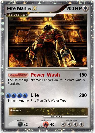 Pokemon Fire Man