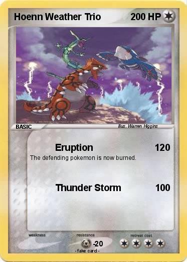 Pokemon Hoenn Weather Trio