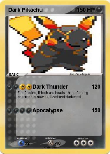 Pokemon Dark Pikachu