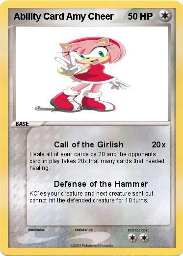 Pokemon Ability Card Amy Cheer
