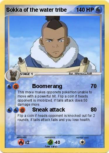Pokemon Sokka of the water tribe