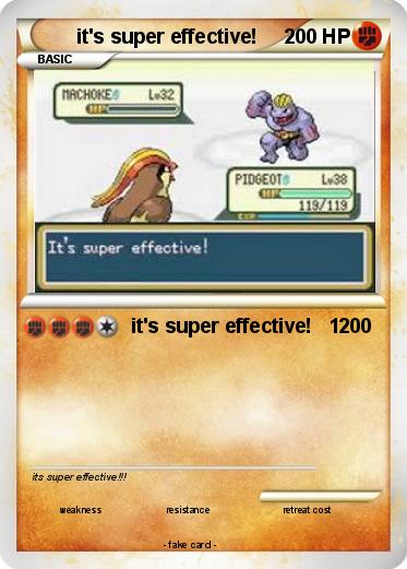 Pokemon it's super effective!