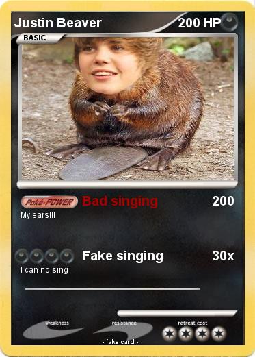 Pokemon Justin Beaver
