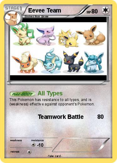 Pokemon Eevee Team