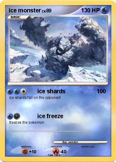 Pokemon ice monster