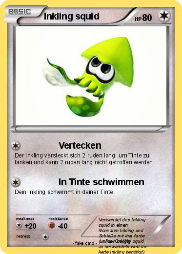 Pokemon Inkling squid