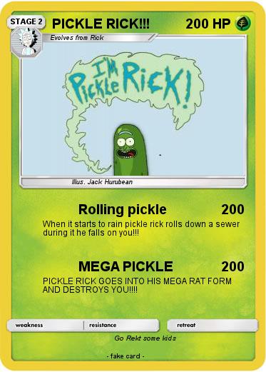 Pokemon PICKLE RICK!!!