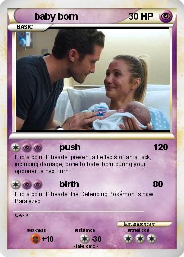 Pokemon baby born