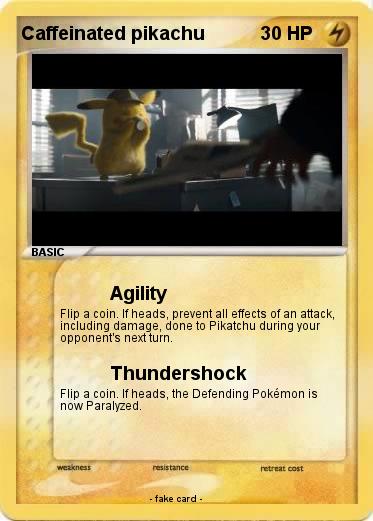 Pokemon Caffeinated pikachu