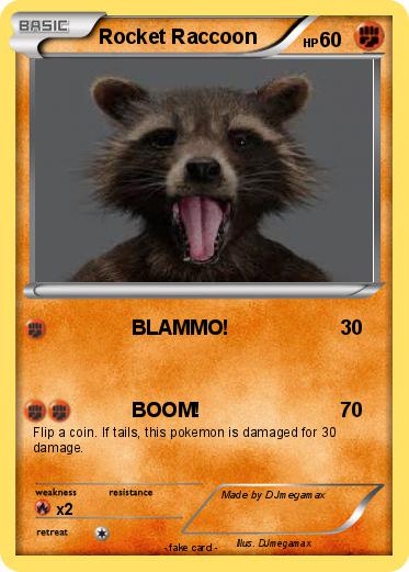 Pokemon Rocket Raccoon