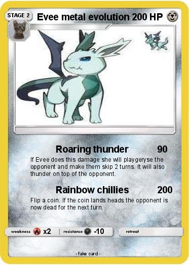 Pokemon Evee metal evolution