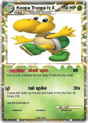 Pokemon Koopa Troopa lv X