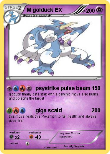 Pokemon M golduck EX
