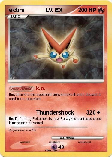 Pokemon victini              LV. EX